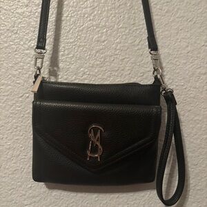 Steve Madden Black Crossbody Bag with Logo Detail